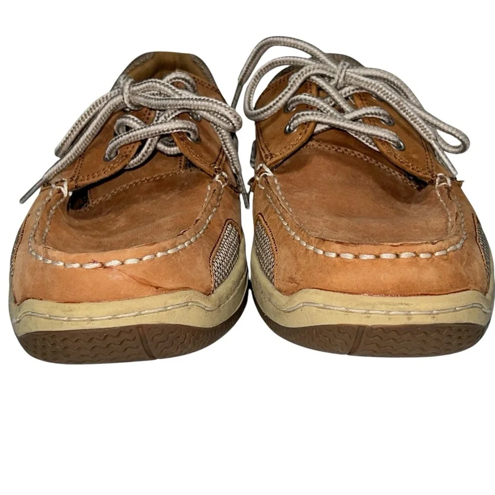 Magellan Outdoors Laguna Madre Leather Boat Shoe Style Shoes Men's Size 9D Tan